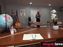 What happens when teacher spots step-siblings' classroom fun and dives in?