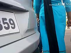 School teacher's swaying ass tempts for indian fun