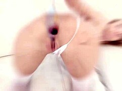 Florane Russell takes BBC DP DAP gapes anal creampie swallow outdoor