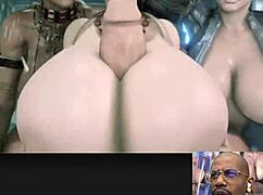 chun li rides cock hard while c viper takes dp cowgirl in this wild fuck compilation