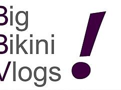 you won't believe mrs james and her huge fake tits spilling out of that massive bikini