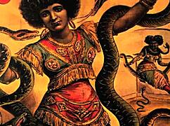 Wow, those vintage circus girls strip and tease in antique retro hardcore action!