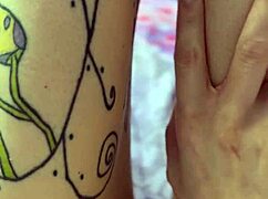 Watch her finger tight asshole gaping wide open in extreme close up view