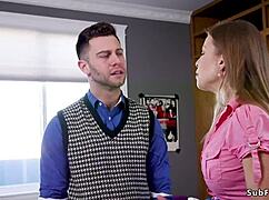 Big Cock Pounds Big Tits Mom's Ass in Brutal Anal Domination Roleplay