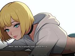Bunkered adventure turns teasing with playful femboy companion