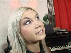 Liana the slutty college girl fists anal in threesome