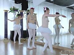 first time amateur ballerinas party group blowjobs handjobs swallow cum pov