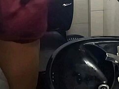 Students fuck hard in school bathroom caught on cam?
