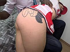 Stepdad spanks rebellious stepdaughter then rams her tight asshole?