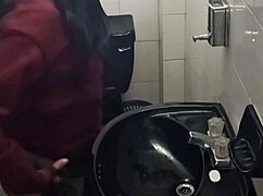 Students fuck hard in school bathroom caught on cam?