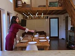 during taboo thanksgiving, chloe kreams gets double stuffed and bred by aderes quin and steve rickz till she squirts