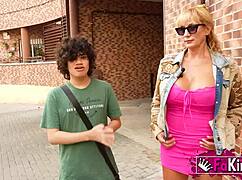 Whoa 18yo kid's clueless till 49yo Victoria Vera rides him cowgirl style