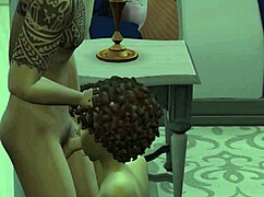 wife cheats fucks hard right beside sleeping unaware husband in sims