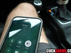 Husband spies on mature wife cheating fuck with lover while he watches helplessly