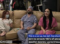 Step In As Doctor-Tampa And Make Patient Blaire Celeste Cum Hard With Hitachi Vibrator