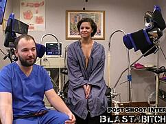 Rebel Wyatt gags on cock then takes massive facial blast in pov