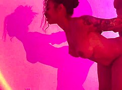 naked shadow boxing with ricky johnson gets wild!