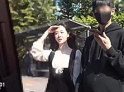 Korean street pickup slut bent over for free use doggystyle