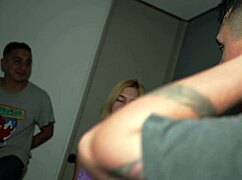 Damn! Petite Colombian Destroyed by Two Monster Dicks in DP!