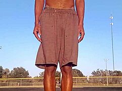 Skinny brunette roommate tastes dorm air during sneaky workout hookup