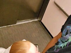 Tacoandstrwbrrys Wild Elevator Suck and Ass Cum