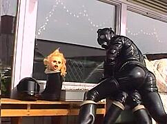 HORNY RETRO RUBBER SHINY XXL ROXINA GETS WILD!