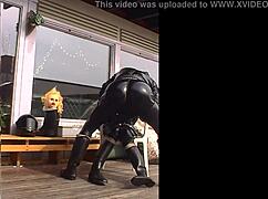 HORNY RETRO RUBBER SHINY XXL ROXINA GETS WILD!