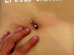 Deep Finger Massage Her Sexy Latina Navel Close Up