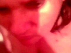 whoa hot wife gives bathtub blowjob cum on big boobs bathroom fun