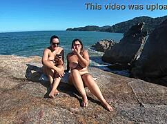 Bucetuda Daine Belan Beach Reveal Gaping Natural Tits Uncensored