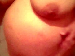 whoa hot wife gives bathtub blowjob cum on big boobs bathroom fun