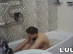 Brunette Vilika Luuv Captures Real Life Shaving Routine Homemade Amateur Style
