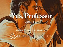naughty student tempts professor after classroom session