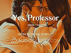 naughty student tempts professor after classroom session