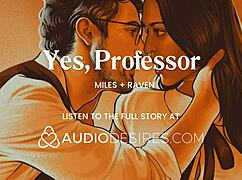 naughty student tempts professor after classroom session