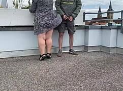 lustful mother-in-law's hairy wet pussy drips during bent over doggystyle pounding
