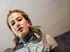 how's this tattooed slut's gaping ass take big cock?