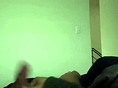 hot latina mejicanito jerks huge cock to loud orgasm