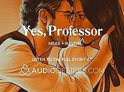 naughty student tempts professor after classroom session