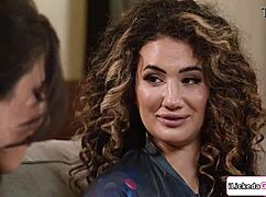 big tits lesbian babe facesits busty arab in 69 tribbing