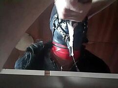 milf swallows creampie facial in hypnotic slow motion tease