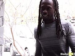 Blonde Wife Takes Black Neighbor's Huge Cock