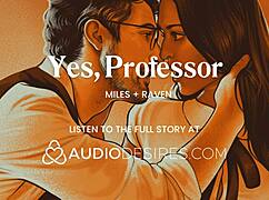 naughty student tempts professor after classroom session