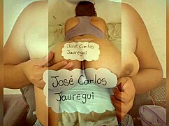 colombian babe shows off big tits hairy pussy and ass for fan video