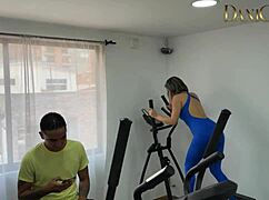 damn this latina from the gym takes my buddy's huge cock everywhere 😍