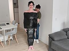 bts prepping milf for bondage with restraints and dirty talk humiliation
