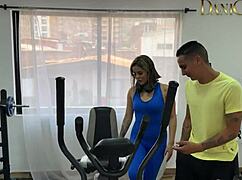 damn this latina from the gym takes my buddy's huge cock everywhere 😍