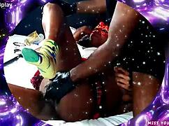 Watch this teaser african slimthick take bbc deep in her juicy pussy lips