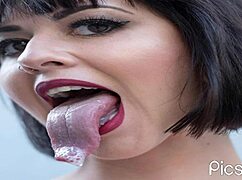 Ebony Woman Deepthroats Black Cock with Ebony Elegance