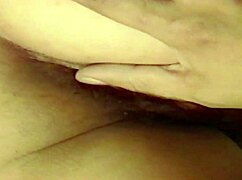check my wife's gaping hairy pussy and tight anus before i pound her deep